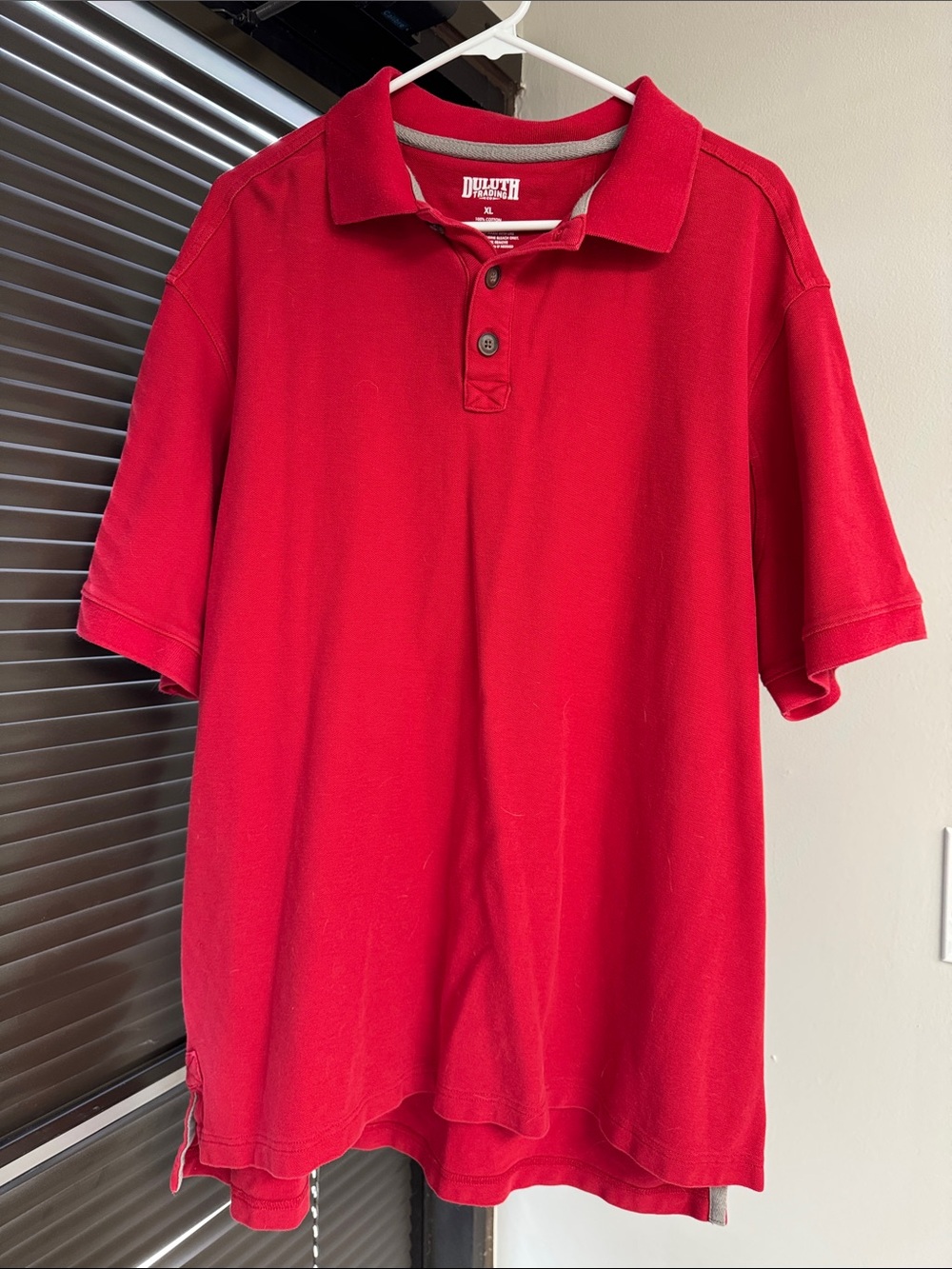 Duluth Trading Co Red Men’s Short-Sleeve Polo